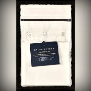 NEW $140 RALPH LAUREN HOME KING PILLOWCASES 464 TC PERCALE LOFT GRAY